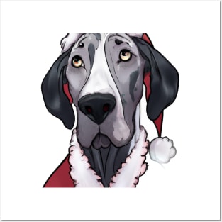 Cute Great Dane Drawing Posters and Art